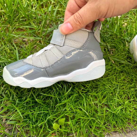 Nike Air Jordan toddler 6 Rings in ‘Cool Grey' Size 7c - Picture 8 of 12